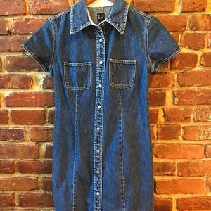 Gap mini denim dress